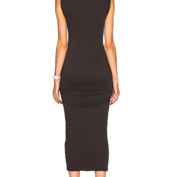 James Perse Twisted Sleeve Tube Midi Dress in Dark Gray Size 3 (L) Minimalist - Picture 4 of 11